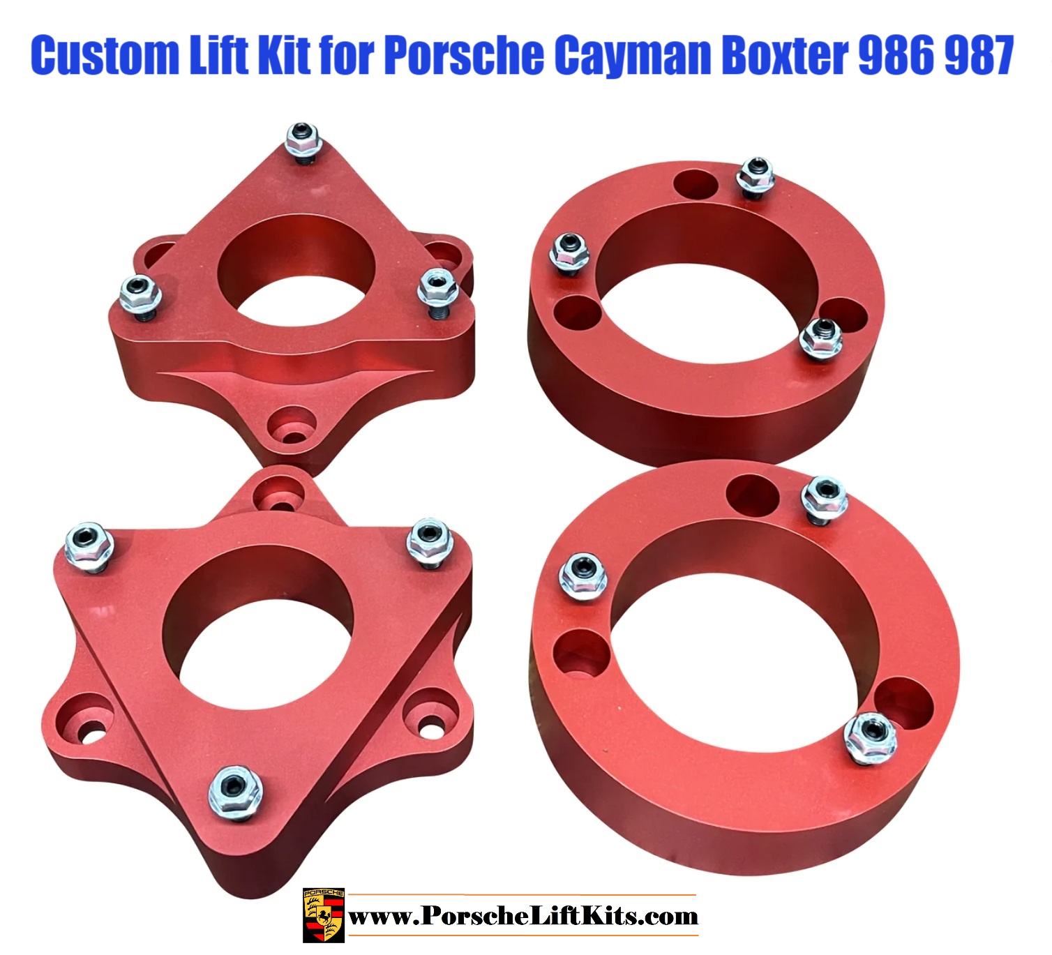 Two Inch Lift Kit for 2005-2010 Porsche Cayman 987 and 1996-2010 Boxster 986 987 $895 USD